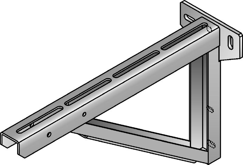 MQK-H Karštai galvanizuota (HDG) atrama, 790 / 900 ilgio, sunkiems darbams