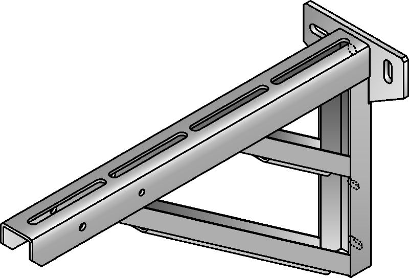 MQK-H Karštai galvanizuota (HDG) atrama, 790 / 900 ilgio, sunkiems darbams