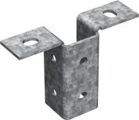 MT-B-T OC pagrindo plokštelė lengvoms apkrovoms Pagrindo jungtis, skirta statramsčio bėgelių konstrukcijoms lengvoms apkrovoms inkaruoti prie betono ar plieno ir skirta naudoti lauke, esant mažai taršai
